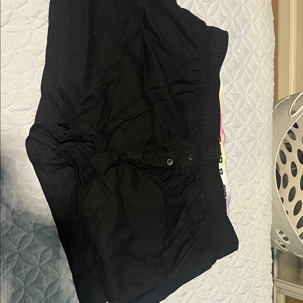 Pink Women's Black Shorts